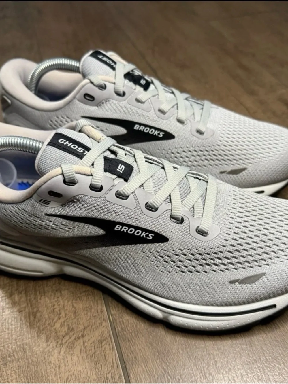 Brooks Ghost 15 Gray - 110393-1D-098 Men’s Sz 9 - NO INSOLES
